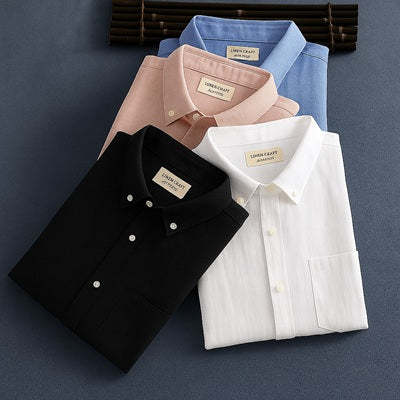 Men's Premium Line Linen Shirts (Pack Of 4)