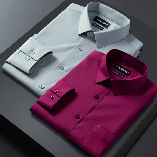 Pack of 2 Premium Cotton Shirt for Man (Pista and Maroon)